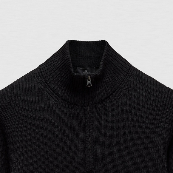 Reigning Champ Merino Rib Vinnie Quarter Zip - Picture 2 of 7